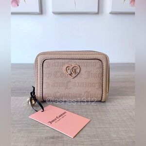 JUICY COUTURE Wallet Flawless Double Zip Around - Beige